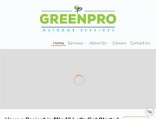 Tablet Screenshot of greenprollc.com